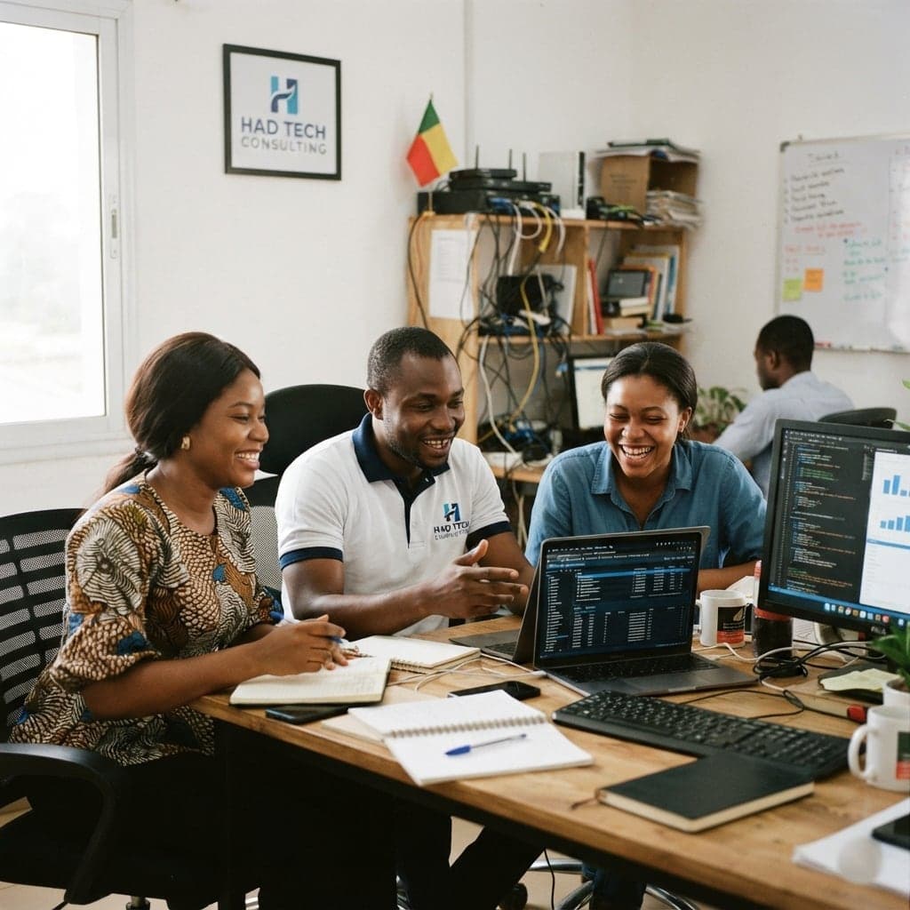 L’équipe HAD TECH CONSULTING au travail dans son bureau
